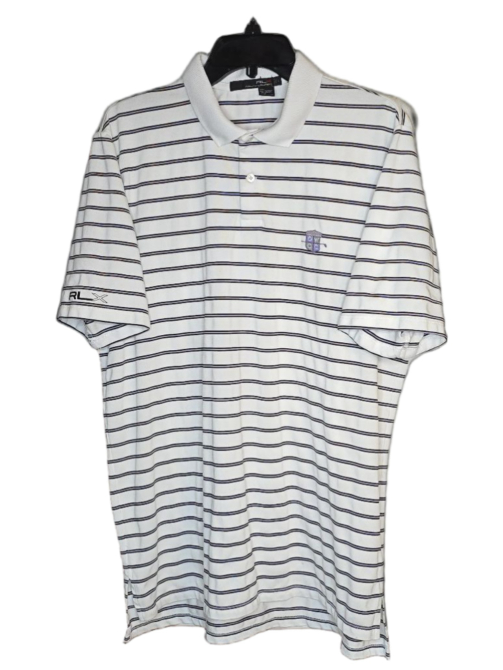 Ralph Lauren RLX Golf Polo Men Large Old Warson Country Club Stripe